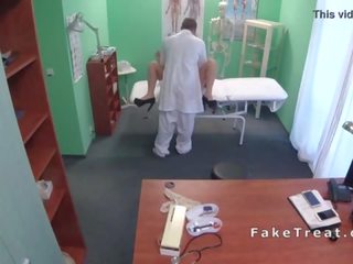 Tremendous nurse in uniform fucks her perv medic