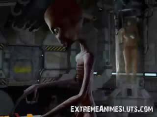 Alien Fucks 3D Busty Girl!