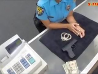Young female Police Officer With Big Boobs Got Fucked With Pawn Man