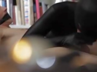 Catsuit Intruder Fucks Her dirty clip Slave