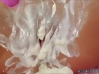 Red super Jynx Maze Covers Her Ass With Cream For A Rough Anal