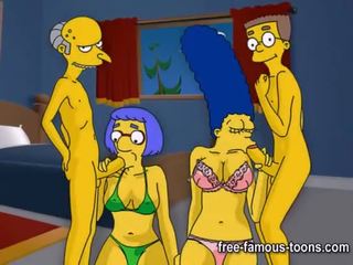 Simpsons hentai duro orgía