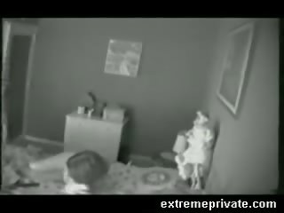 Spy cam caught morning masturbation my mom clip