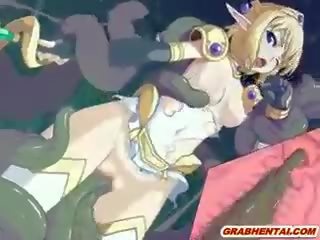 Delightful Hentai Elf Caught And splendid Drilled Wetpussy By Tentacles