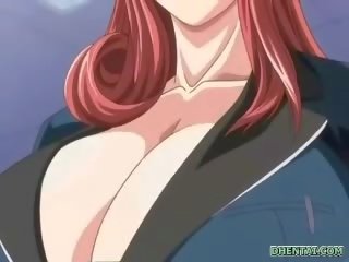 Big busted hentai mistress glorious tittyfucking and