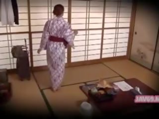 Hyggelig utestående japansk seductress knulling