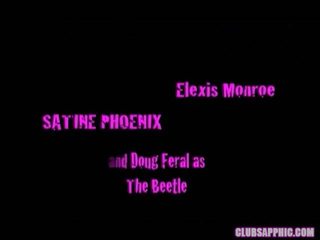 Elexis monroe y su secreto lesbianas lassie satine fénix