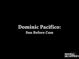 Dominic pacifico роздягається під в сонце і мастурбує