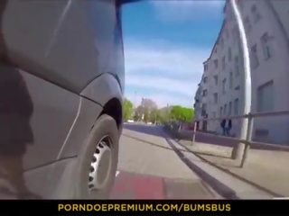 火傷 バス - ワイルド 公共 x 定格の ビデオ ととも​​に 情熱的な 欧州の 湯たんぽ lilli vanilli