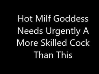 Panas milf seductress keperluan urgently yang lebih skilled putz daripada ini