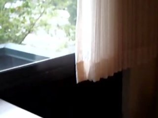 Amateur Wife Flashing In The Hotel Window