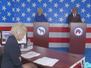 Donald trump och hillary clinton knull bernie slipmaskiner och megan kelly i presi <span class=duration>- 25 min</span>