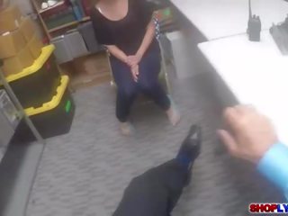 Petite shoplifter Penelope Reed pays for adult clip