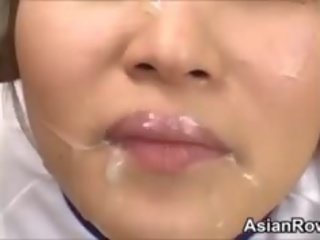Ugly Asian lover brutally abused And Cummed On
