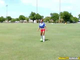 Cute soccer players Emiliana Grey and her gf