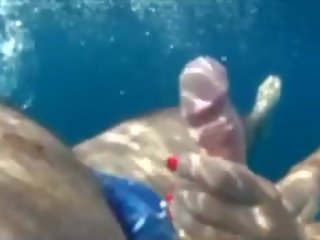 Underwater adult clip swiming cumshot