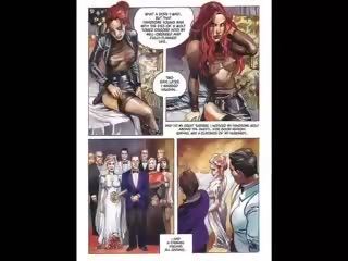 Si rambut merah suka fetish /ketagihan erotik pesta seks berkumpulan kartun komik