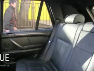 Smashing Busty Brunette Sucking prick And Licking Balls In Fake Taxi