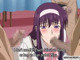 Số hai hentai nữ sinh được fucked lược thô qua một xăn lên của blokes