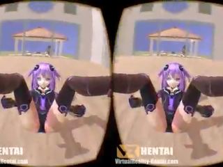 Hyperdimension neptunia - purple sirds uz 3d sbs