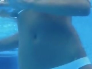 Underwater Strip Of Fluent Boobs