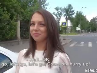 Outdoor schoolgirl teen Foxy fucked in public