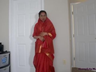 Oversexed Indian mother and son in law having fun