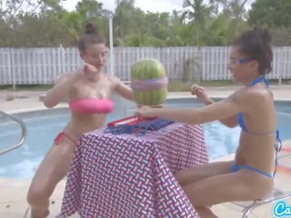 Camsoda підлітковий вік з великий дупа і великий цицьки початок a watermelon вибухнути з гума ba